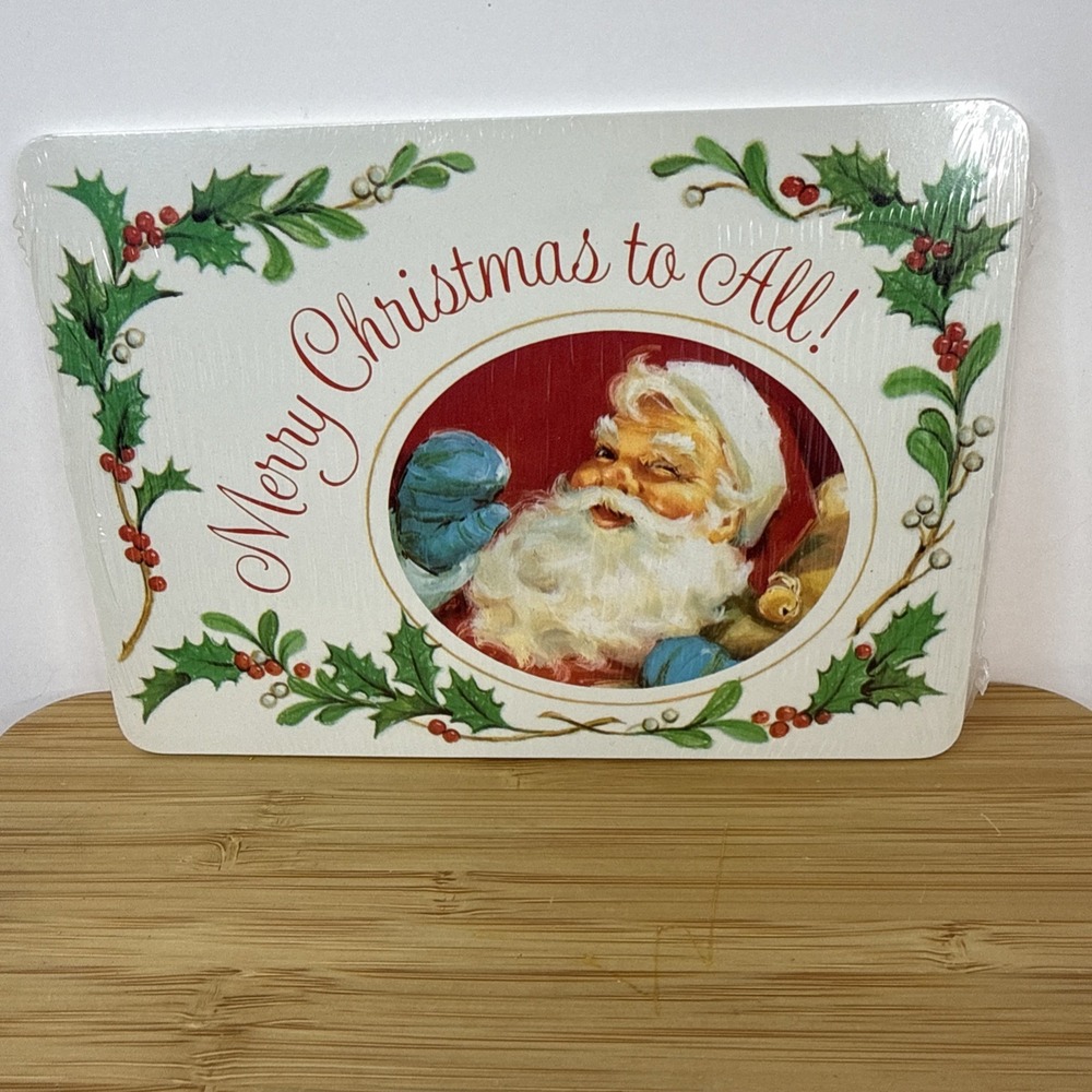 Vintage American Greetings Merry Christmas To All Santa Postcards Pack Of 15 New